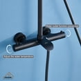 thumbnail image 4 of Boyel Living 3-Way Thermostatic Rain Shower Faucet with Handheld Shower Wall Exposed Install,Matte Black, 4 of 8
