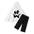 thumbnail image 3 of Curuila Toddler Halloween Jumpsuit For Stage Show Hallowmas Face Print Dress Up Cosplay Jumpsuit For Girls Boys Performance Fashionable Clothes Size 18-24 Months, 3 of 6