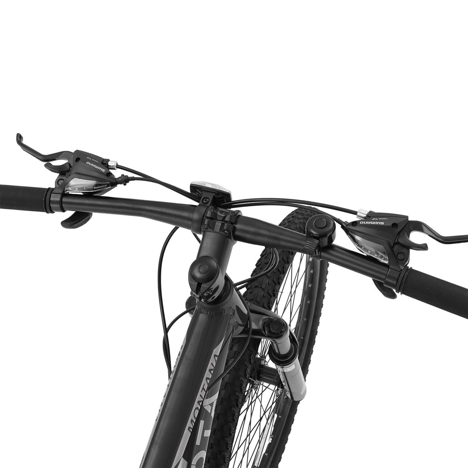 26" Mountain Bike, Aluminum Mountain Bike for Adult with Disc Brakes & Suspension, Black