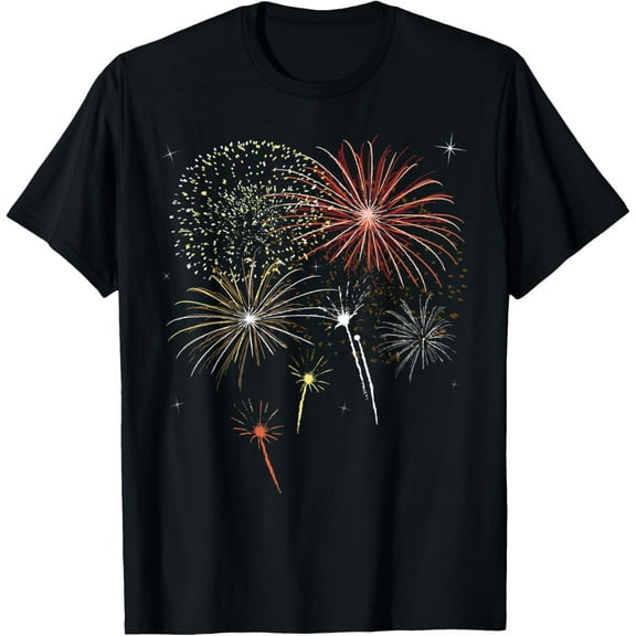 t-shirt Fireworks Firecrackers Fireball Celebration Party T-Shirt T-Shirt.