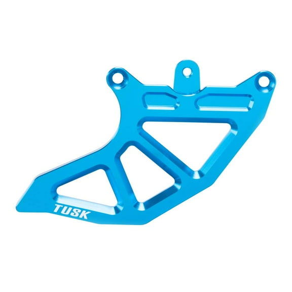Tusk Rear Brake Caliper Support w/ Brake Disc Guard Replacement Fin Blue