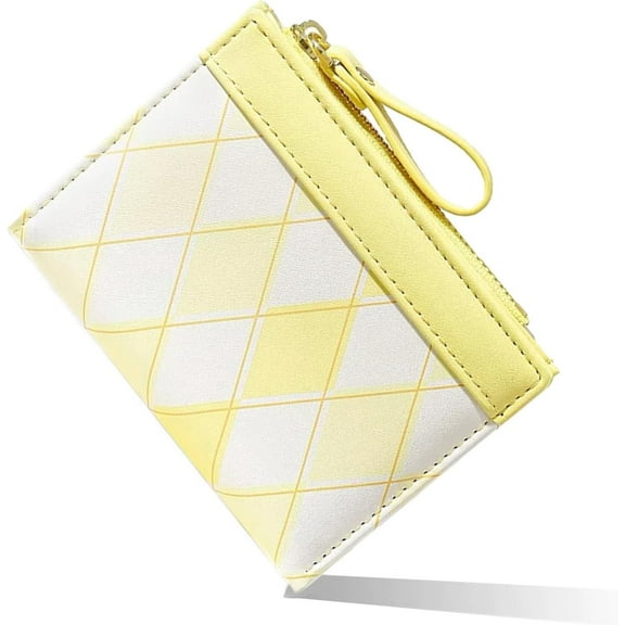 Cute Wallet, Small Womens Wallets with Credit Card Slots and Zip Pocket PU Leather Bifold Wallet for Girls and Women, Gift Giving and Daily Use (Pink)