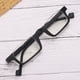 thumbnail image 5 of Lentes transparentes antifatiga para personas mayores, gafas de lectura unisex antiluz azul (+200, negras), 5 of 8