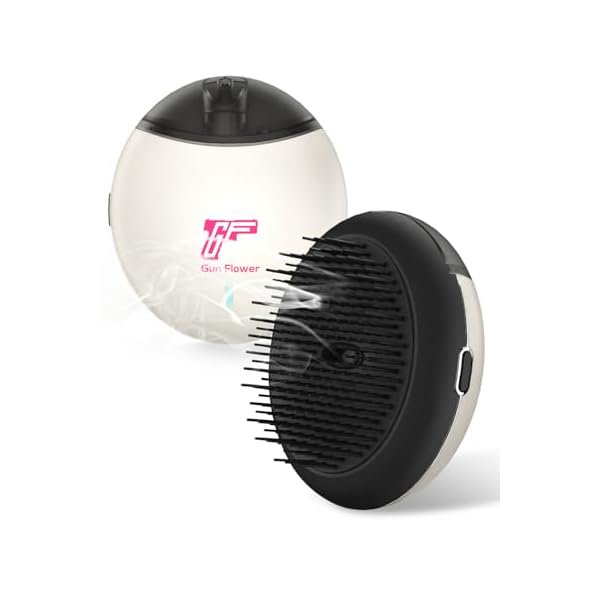 wonima44 Electric Scalp Massage Brush with Essential Oil, Portable Comb for Hair Treatment, Automatic Atomization Millions Negative ions, Relieve Head Pressure, Smooth, Anti Frizz, Smell Fragrance