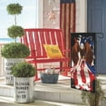 thumbnail image 4 of JoyMoreHome 4th of July Decorations Outdoor: 12x18 American Flag Welcome Garden Flag, Double-sided USA Memorial Day Independence Celebration Decor for Front Yard Lawn Patio Outside, 4 of 6