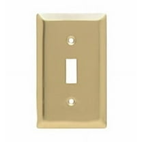 Legrand-Pass Seymour SB1PB Wall Plate Smooth Polished Brass Single Gang Single Toggle