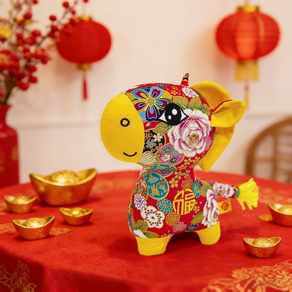 Bzdzmqm 2026 Year Of Horse PlushToyMascot, Chinese Zodiac Horse Stuffed Animal Doll, Good Fortune Celebration Gift, Home Decor, Chinese New Year Decoration, Blue Red Black Pink