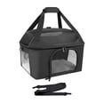 thumbnail image 3 of Transportín para gatos, ligero, resistente, ventilado, de lados suaves, bolsa de viaje para perros, gatos, mascotas, perros pequeños, senderismo al negro, 3 of 10