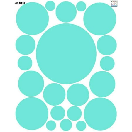 Polka Dot Wall Decals Mint Green Wall Decor Stickers 1 Walmart