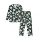 thumbnail image 1 of Fotbe Lilies Flowers Pijama de Hombre con Estampado de Manga Larga, Conjunto de 2 Piezas, Ropa de Dormir Suave y Cómoda con Bolsillos-X-Large, 1 of 7