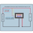 thumbnail image 3 of Xingzhi DC 0-100V Voltmeter Indicator Modification Universal Digital Voltage Meter Testing Device Circuit Accessory Detection Device Blue and green, 3 of 6