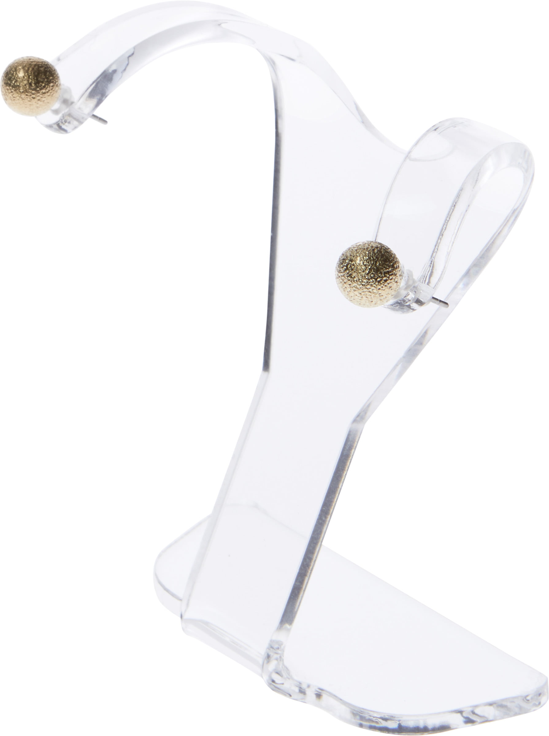 Plymor Clear Acrylic Divided Pair Hanging Earring Display Stand, 3