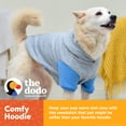 thumbnail image 2 of The Dodo Grey & Blue Dog Hoodie - Small, 2 of 16