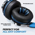 thumbnail image 3 of AILIHEN C8 Headphones Microphone Volume Control Cellphones Android Smartphones Computer Mp3/4 (Black/Blue), 3 of 6