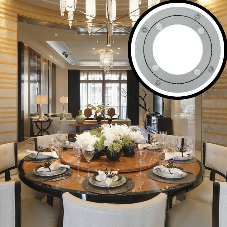 Dining table on sale rotating tray