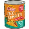 Pace Taco Complete Mild, Beef Taco Meat for Taco Kits, 13.5 Ounce Can