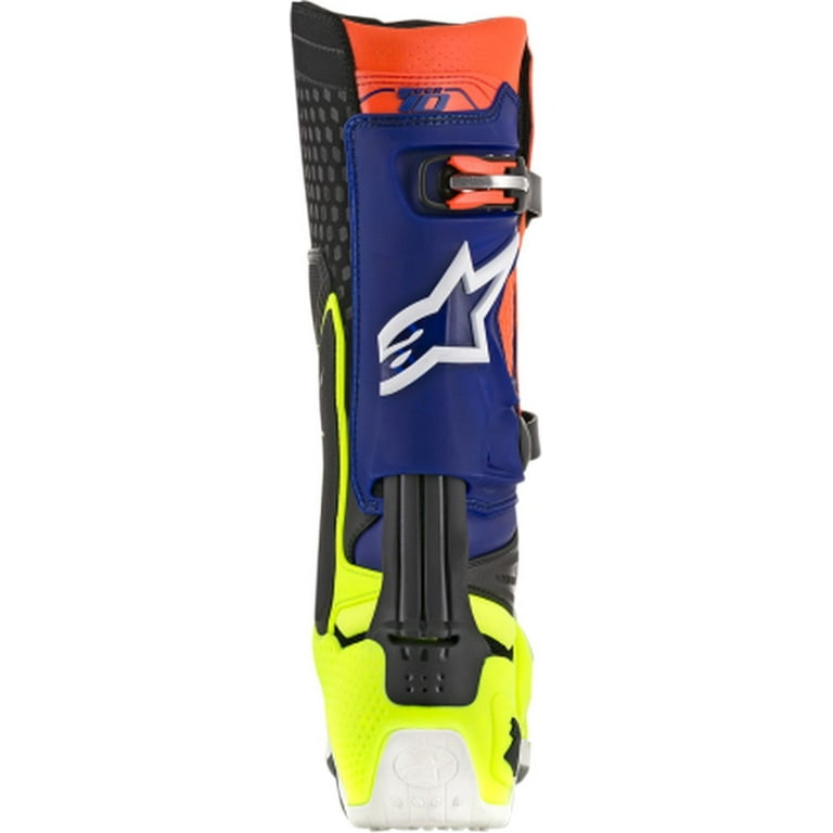 Alpinestars Tech 10 Mens Orange/Blue/Yellow/White Motocross Boots