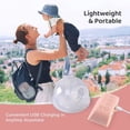 thumbnail image 2 of Yadala Wearable Breast Pumps S9, Hands Free Electric Breast Pump 24mm with 2 Modes, 5 Levels, Pink, 2 of 9