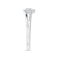 thumbnail image 3 of ANGARA Natural 0.07 Ct. Diamond Heart Promise Ring in Sterling Silver for Women (Ring Size: 3.5), 3 of 9