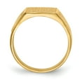 thumbnail image 2 of Real 14kt Yellow Gold 7.5x9.0mm Closed Back Signet Ring Size: 5; for Adults and Teens; for Women and Men, 2 of 5
