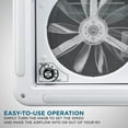 thumbnail image 5 of Hike Crew 11” White Manual RV Roof Vent Fan with 3 Speeds and LED Light, 5 of 7