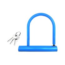 MELIVO Bike Lock,6.5"*4.7" Bike U Lock,U Bicycle Lock Electric Scooter Lock,Blue