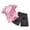 ZG-Pink, variant on Karoyedx Boys Athletic Set Boys Active Short Sets Short Sleeve Raglan T Shirt Tops and Shorts Kids 2 Piece Summer Outfits Blue Size,5-6 Years