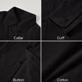 thumbnail image 2 of Camisa Visaccy para niños, manga larga, con botones, negra, talla 4T, 2 of 7