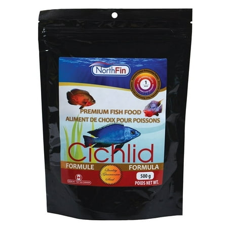 Food Cichlid Formula 1mm Pellet 500 Gram Package, Formula Consist on being Filler Free, Bi-product Free and Artificial Pigment Free with no added Hormones By
