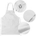 thumbnail image 2 of 1 juego de delantal infantil (con delantal y gorro) Gorro de cocinero delantal infantil para hornear dibujo MFZFUKR BST3054704-2, 2 of 5