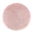 thumbnail image 2 of Cojín de asiento suave Sunnimix Funda de Cojín Sintética Suave Alfombra Decoración para Hogar Redonda Rosa 33cm, 2 of 8