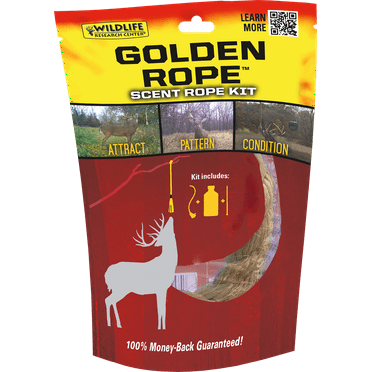 Wildlife Research Center, Golden 1 Rope Scent Rope Kit - for Scrape Deer Hunting