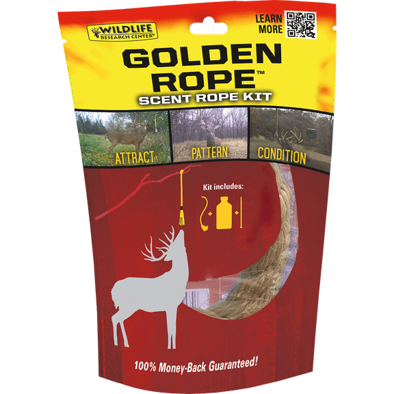 Wildlife Research Center, Golden 1 Rope Scent Rope Kit - for Scrape Deer Hunting