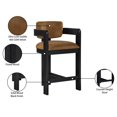 thumbnail image 2 of Pemberley Row Velvet Saddle Counter Height Stool Rectangular Fluted 20.5" Assembled, 2 of 9