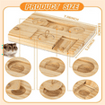 thumbnail image 2 of Juguetes de búsqueda de alimentos para conejillos de indias 6 en 1, juguetes de madera para conejillos de indias, juguetes educativos interactivos para esconder golosinas para animales pequeños, 2 of 7