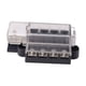 thumbnail image 2 of Caja de fusibles de 4 vías, caja portafusibles 1 en 4 salidas, reemplaza el bloque de fusibles compacto de 32V para automóvil, ATV, coche marino, 2 of 9