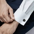 thumbnail image 5 of Best Dad Black Stainless Steel Cufflinks, 5 of 6