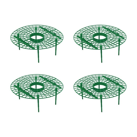 Oioii 4-Pack Strawberry Plant Support Frame Anti-Lodging Tray Holders Prevent Leaf Rot for Garden Orchard Strawberry Growing Accessories, , Gardening Supplies, Green