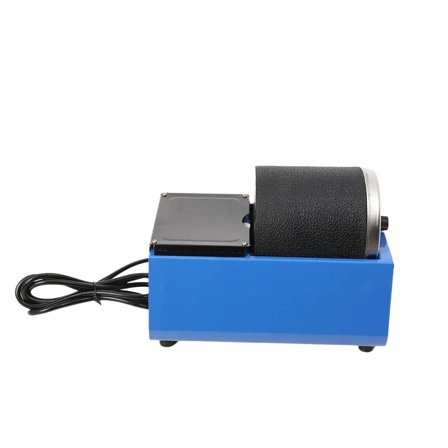 Mini Beads Polishing Machine With Rubber Barrel Electric Rock Rotary Tumbler Kit Single Drum Jewellery Polisher Jewelry Tools