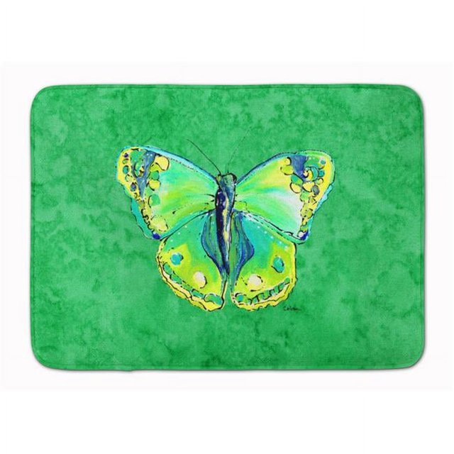 Caroline's Treasures 8863RUG Tapis en Mousse à Mémoire Lavable en Machine Papillon Vert sur Vert