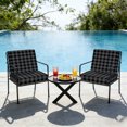 thumbnail image 6 of Outdoor Patio Cushion Covers 4 Pack Black Buffalo Check Plaid Patio Chair Cushion Covers with Ties and Zipper Farmhouse Style Waterproof Outdoor Seat Cushion Covers for Patio Furniture 20"x18", 6 of 6