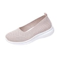 thumbnail image 2 of Women's Woven Orthopedic Breathable Shoes Comfortable Walking Sneakers with Arch Support Wide Fit Go Walk Slip on Tenis Comfy Work Slip Ins Loafers Standing All Day Soft Foam Summer Shoes Hands Free, 2 of 6