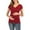 Wine, variant on YUANxueke Maternity Tops for Women V Neck Tunic Shirts Casual Nursing Tops Short Sleeve Pregnancy Outfits Soft Clothes