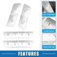 thumbnail image 4 of Unique Bargains Car Seat Memory Door Lock Unlock Button Sticker Adjust Switch Button Trim Cover for Benz a Class 13-17, 4 of 6