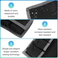 thumbnail image 4 of Uxcell Pouch Case, 4 Pocket Nylon DSLR Battery Case Holder Storage Bag for AAA Battery and LP-E6 LP-E8 NP-FW50 EN-EL14 EN-EL15 Battery (Gray, Purple), 4 of 7