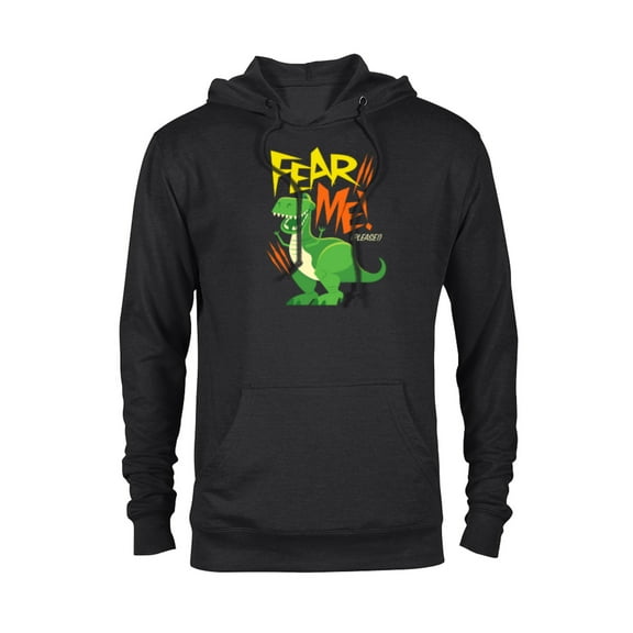 Disney Pixar Toy Story 4 Rex Fear Me Please T-Shirt - Pullover Hoodie for Adults - Customized-Black