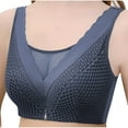 thumbnail image 3 of Swuxness Women's Full Cup Push Up Bra, Womens Bras, Women Solid Color Wide Straps Sagging Support Comfortable Lightweight Bra Blue, 40/90AB, 3 of 5