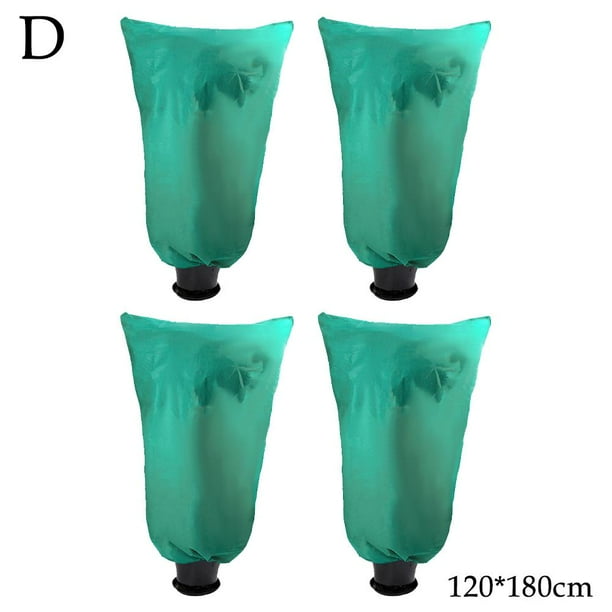 AirbRn Plant Covers Frost Protection Bag,4 Pack Winter Reusable Plants Jacket, Winter Plant