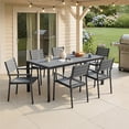 thumbnail image 3 of Crestlive Products 70" Aluminum Patio Dining Table for 8 Persons, All-Weather Large Furniture, Gray, 3 of 9