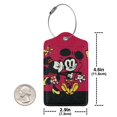thumbnail image 4 of Mickey Mouse And Minnie Mouse Luggage Tags for Suitcases Travel ID Identification Labels Set for Bags-2 PCS, 4 of 5